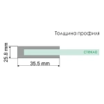 Душевая дверь WasserKRAFT Weser 90х200 см 78F04
