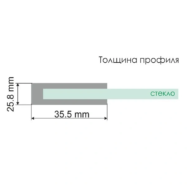 Душевая дверь WasserKRAFT Weser 90х200 см 78F04