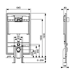 Инсталляция для унитазов Tece TECEprofil 9300040