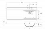 Тумба под раковину напольная BelBagno KRAFT-LVD-580/1200-2C-PIA-BO Bianco Opaco, 120 см