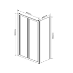 Душевой уголок Vincea Garda VSR-1G9090CL, 900*900, хром, стекло прозрачное