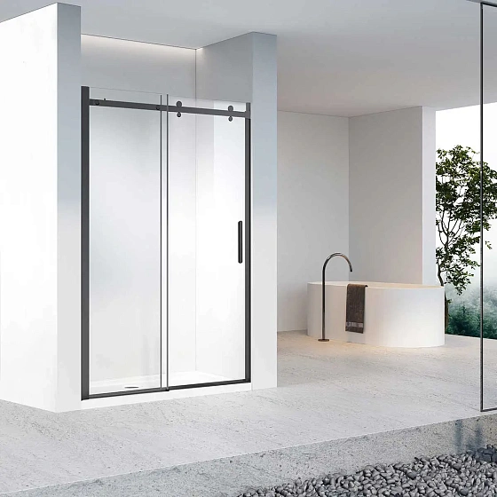 Душевая дверь Vincea Como-N VDS-4CN150CLB, 1500, черный, стекло прозрачное