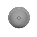 Раковина керамическая Vincea VBS-216MG, 394*394*115, накладная, цвет матовый серый