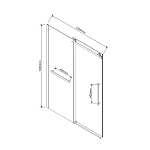 Душевая дверь Vincea Como Soft VDS-1CS150CL, 1500, хром, стекло прозрачное