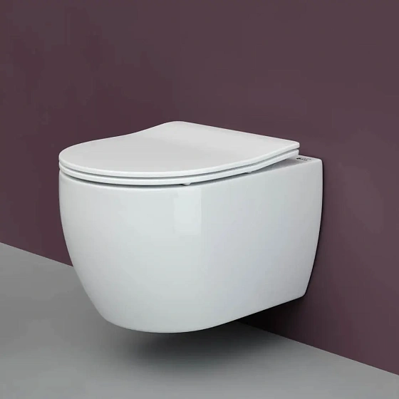 Система инсталляции для унитазов Tece TECEbase K440407 с кнопкой смыва + унитаз подвесной Ceramica Nova Play CN3001