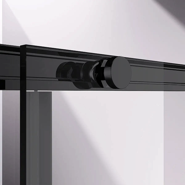 Душевой уголок Vincea Slim-N VSR-4SN9014CLB, 1400*900, черный, стекло прозрачное