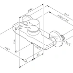 F85B20000 X-Joy S, смеситель для душа, хром, шт