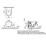 Унитаз подвесной VITRA Sento 7748B083-0101, безободковый, матовый черный
