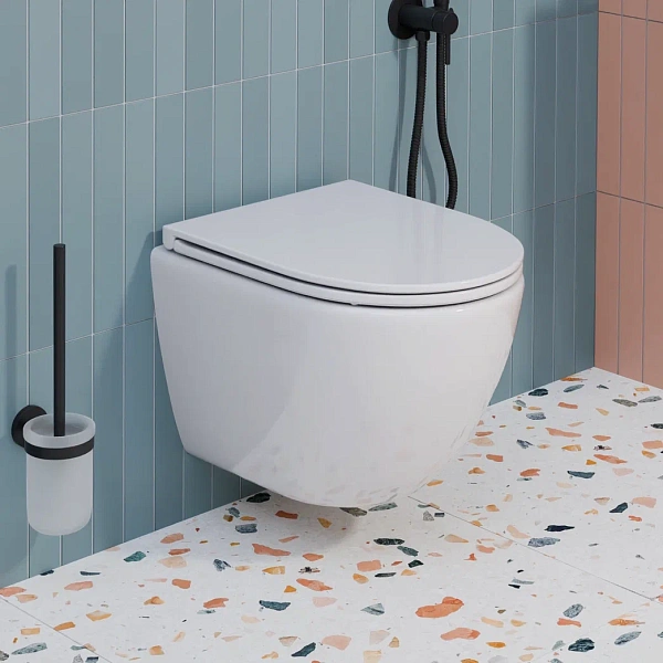 Инсталляция Grohe Solido с подвесным унитазом Santerika SAN.UN.04, безободковый с сиденьем микролифт