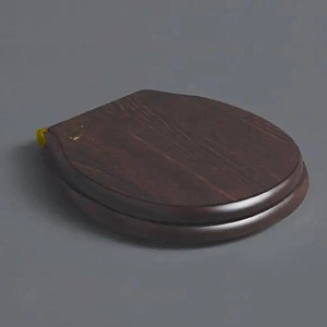 Сиденье для унитаза Simas Londra LO005 noce/oro, темный орех/золото