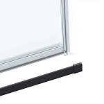 Душевой уголок Vincea Como Soft VSR-1CS1011CLB, 1100*1000, черный, стекло прозрачное