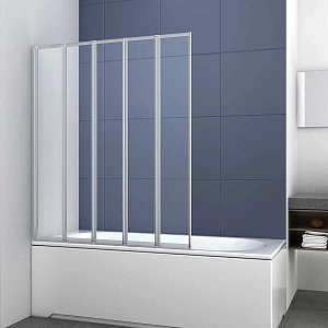 Душевая шторка на ванну Vincea VSB-32120CL, 1200*1400, хром, стекло прозрачное