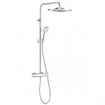 Душевая система с термостатом Kludi Logo Dual Shower System 6809805-00