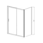 Душевой уголок Vincea Alpha VSR-3AL8011MT, 1100*800, хром, стекло текстурное