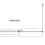 Душевой уголок Vincea Dice VSR-4D8013CL, 1300*800, хром, стекло прозрачное