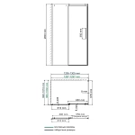 Душевой уголок WasserKRAFT Alme 130х100 см 15R34