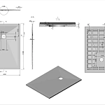 Поддон для душа из искусственного камня Vincea VST-4SR8011W, 1100*800*25, белый матовый