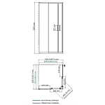 Душевой уголок WasserKRAFT Main 90х90 см 41S03 Matt glass