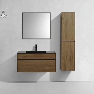 Тумба под раковину Vincea Chiara 1000 подвесная, 1 выкатной ящик soft-close, T.Oak
