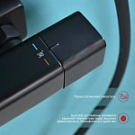 Душевая система с термостатом Raglo R01.26.06, черная матовая