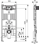 Инсталляция для унитазов Tece TECEprofil 9300500