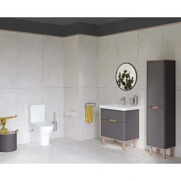 Унитаз-компакт с функцией биде и встроенным смесителем VITRA Zentrum 9012B003-7226 крышка микролифт