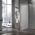 Душевая перегородка Vincea Walk-In VSW-1H120CLG, 1200*2000, матовый золотой, стекло прозрачное