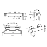 Смеситель для ванны VITRA Origin A42619
