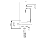 Гигиенический душ Bossini Paloma C69038.030
