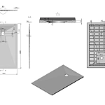 Поддон для душа из искусственного камня Vincea VST-4SR9014A, 1400*900*30, антрацит
