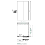 Душевой уголок Wasserkraft Dill 120х90 см 61S07
