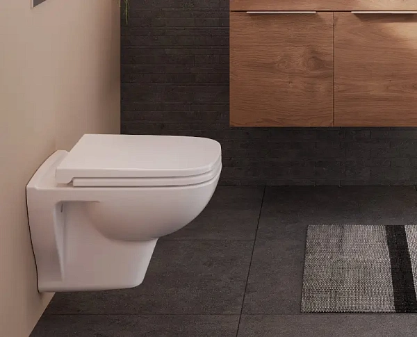 Система инсталляции для унитазов VITRA V-Fix Core 800-1875 с кнопкой смыва + унитаз подвесной VITRA S20 7508B003-0075 безободковый