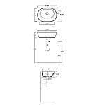 Накладная раковина Simas Wave WA02 bi*0 60 см
