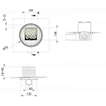 Душевой трап Berges Wasserhaus Zentrum Antik 092365 15 см