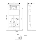 Инсталляция для унитазов AM.PM ProC I012707.0238 с клавишей смыва, черный матовый