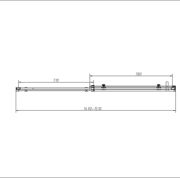 Душевой уголок Vincea Como-N VSR-4CN1015CLB, 1500*1000, черный, стекло прозрачное