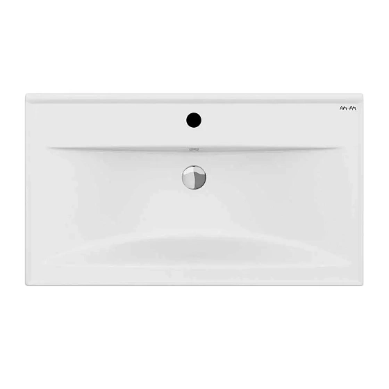 M85AWCC0802WG X-Joy, Раковина мебельная, керамическая, 80 см, встроенная, цвет: белый, глянец