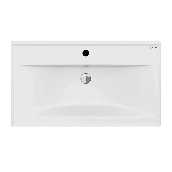 M85AWCC0802WG X-Joy, Раковина мебельная, керамическая, 80 см, встроенная, цвет: белый, глянец