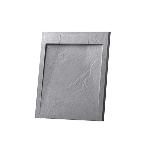 Поддон для душа из искусственного камня Vincea VST-4SRL9090G, 900*900*25, серый