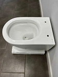 Инсталляция Grohe, кнопка вороненная сталь с подвесным унитазом OLIVE'S VORTEX DUO VD30116DP с технологией смыва "Двойной Торнадо", сиденье микролифт