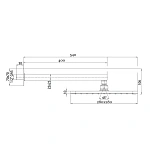 Верхний душ с душевым кронштейном Bossini Cosmo H69598I.030