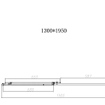 Душевой уголок Vincea Slim-N VSR-4SN8013CLB, 1300*800, черный, стекло прозрачное