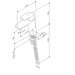 F71A02100 Spirit V2.1 смеситель д/умывальника, хром, шт