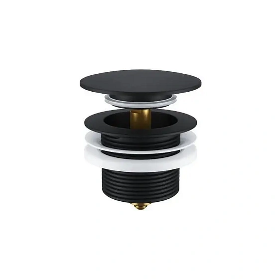 Пробка Click-clack для отдельностоящей ванны ARIN.2485.01BL (черная)