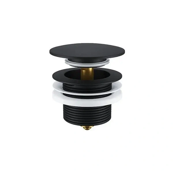 Пробка Click-clack для отдельностоящей ванны ARIN.2485.01BL (черная)