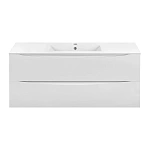 Тумба под керамическую раковину Mia 1200 подвесная, 2 выкатных ящика soft close, G.White