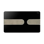 Кнопка смыва Viega Prevista Visign for Style 23, 773182 рамка черный матовый, клавиши хром матовый