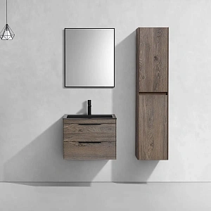 Тумба под раковину Vincea Chiara 2D 600 подвесная, 2 выкатных ящика soft-close, R.Oak