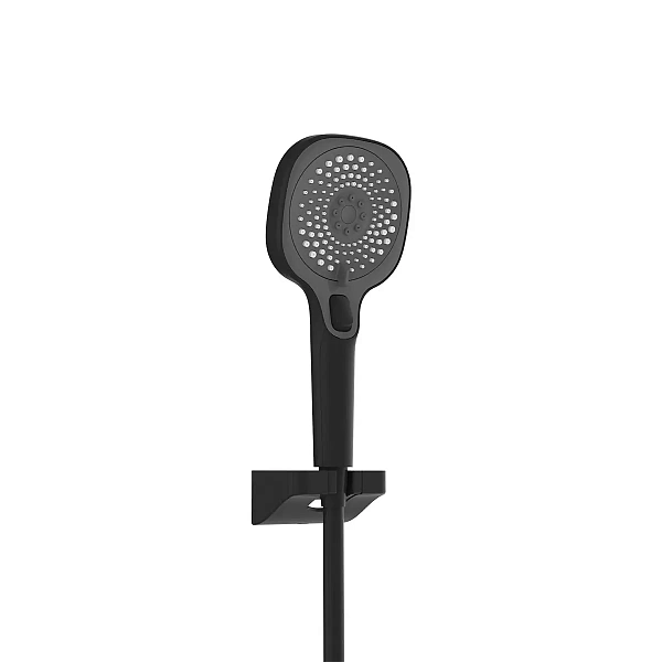 Душевая стойка Vincea Inspire VSFS-3I13TMB термостатическая с изливом, черный