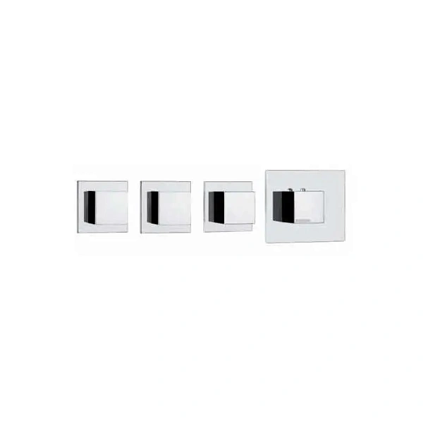 Встраиваемый смеситель с термостатом для ванны и душа Bossini Cube Z032205.030